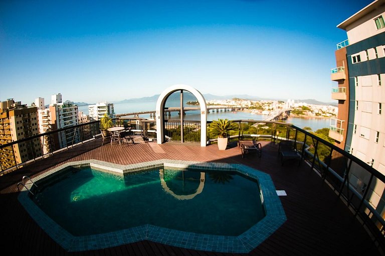 Piscina no Rooftop com Vista Mar | Academia #CA22