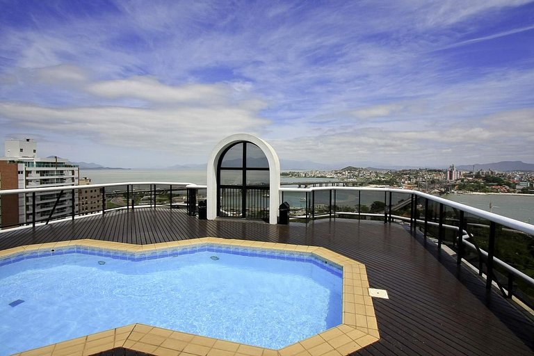 Piscina no Rooftop com Vista Mar | Academia #CA22