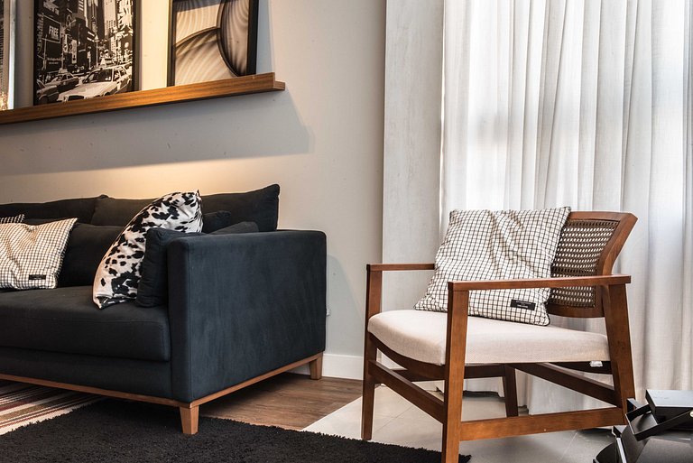Piscina | Academia | 200m do Shopping #CA26