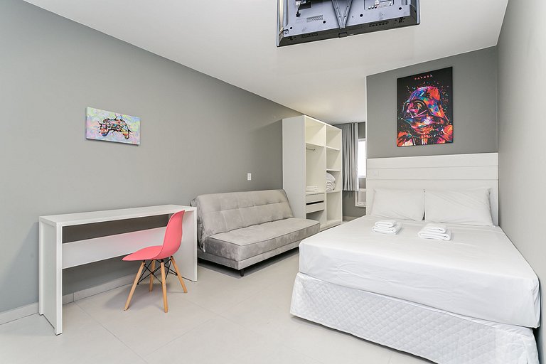Studio novo próximo ao Beiramar Shopping #HKSP01