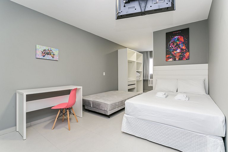 Studio novo próximo ao Beiramar Shopping #HKSP01