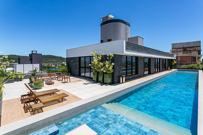 WI-FI 300MB | Rooftop with Pool in Jurerê #JA15