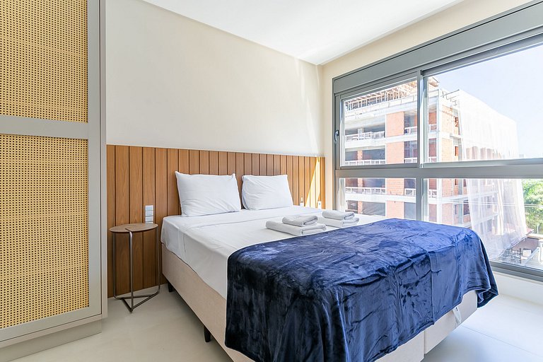 Partial SEA view from the balcony in Jurerê #JA24D