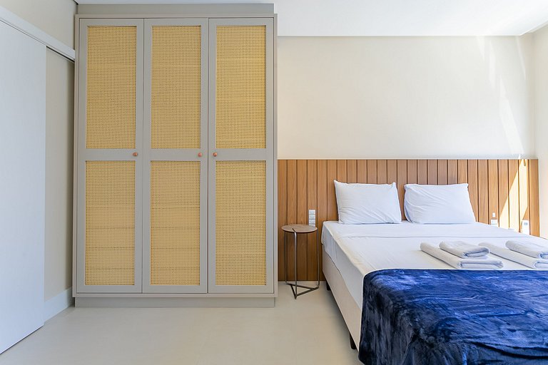 Partial SEA view from the balcony in Jurerê #JA24D