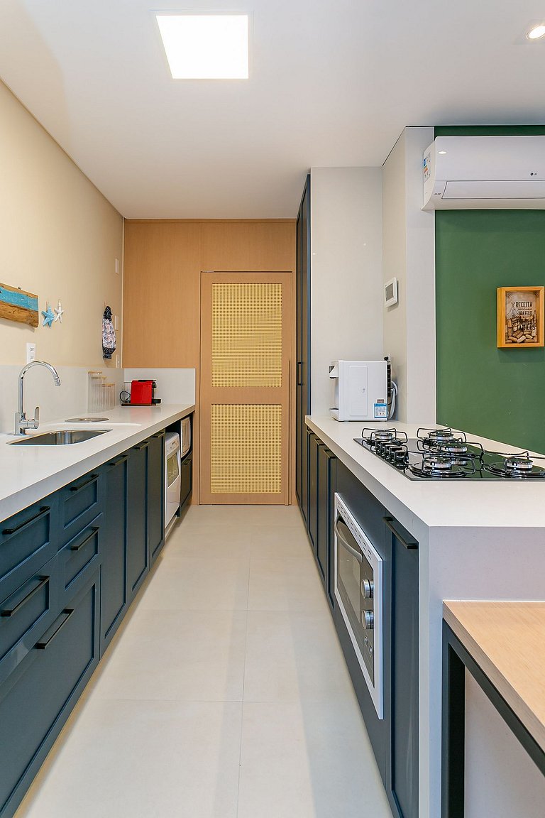 Partial SEA view from the balcony in Jurerê #JA24D