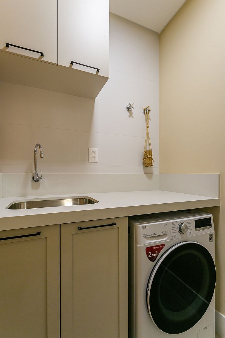 Partial SEA view from the balcony in Jurerê #JA24D