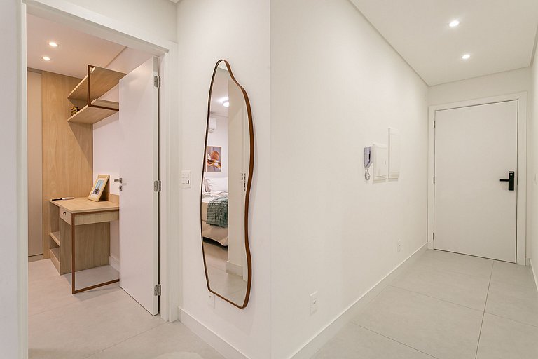 Piscina no Rooftop | 500m da Praia de Jurerê #JA38