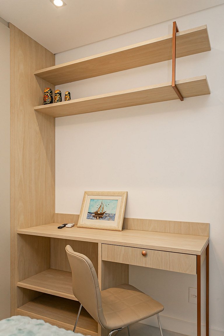 Piscina no Rooftop | 500m da Praia de Jurerê #JA38