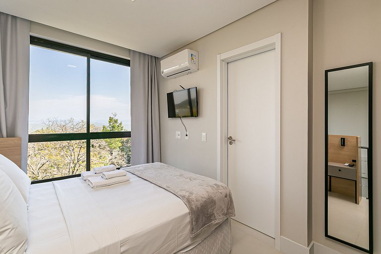 Vista Parcial do Mar | Piscina | WIFI 400mb #SAL08