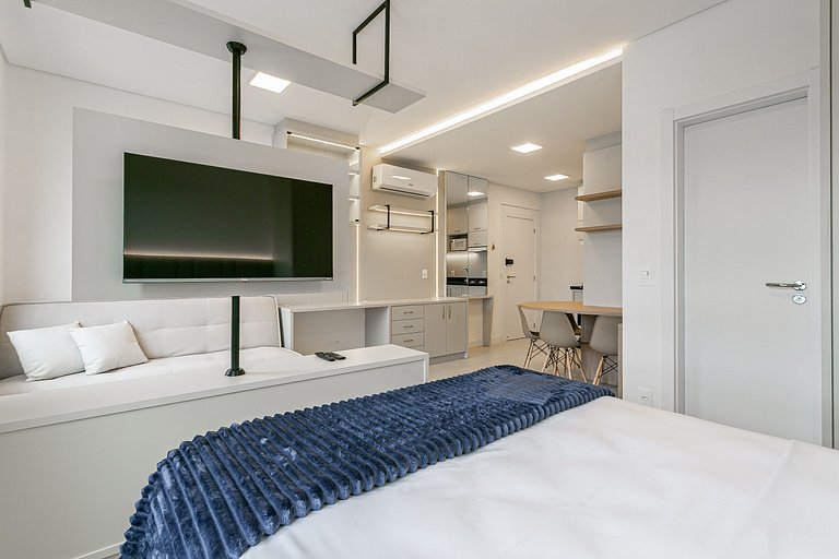 Studio moderno 500m UFSC | TV 42" #CARV05