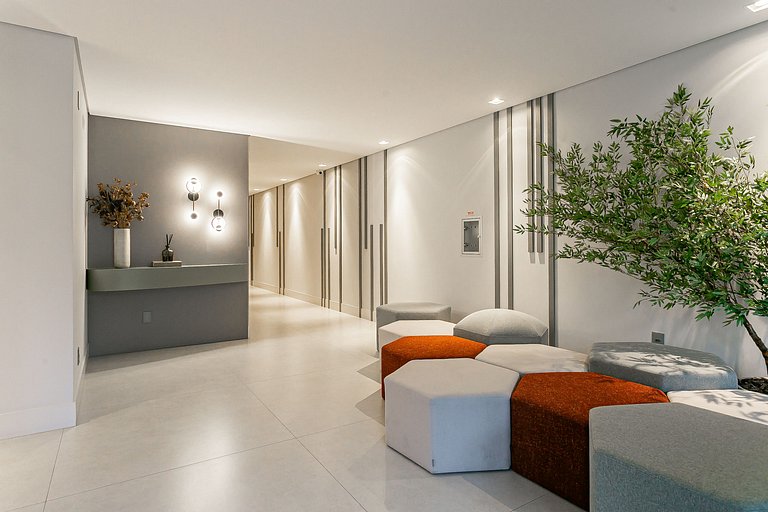 Studio moderno 500m UFSC | TV 42" #CARV05