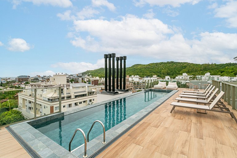 Rooftop Pool | Jurerê | 300 MB Wi-Fi JA37#