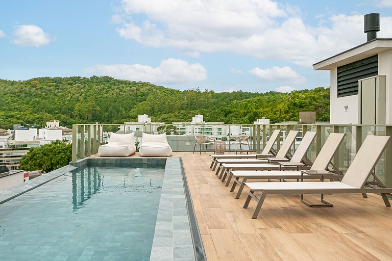 Piscina no Terraço | Jurerê | WI-FI 300MB JA37#