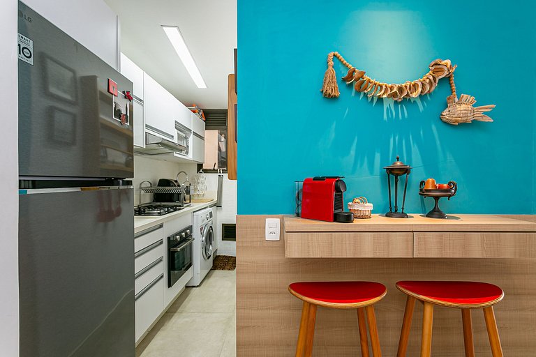 500m from Jurerê Beach | 300MB WI-FI #JA41