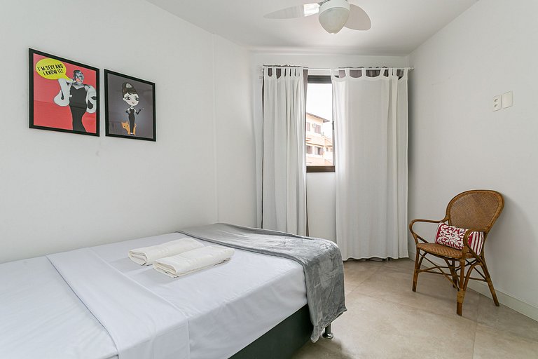 500m from Jurerê Beach | 300MB WI-FI #JA41