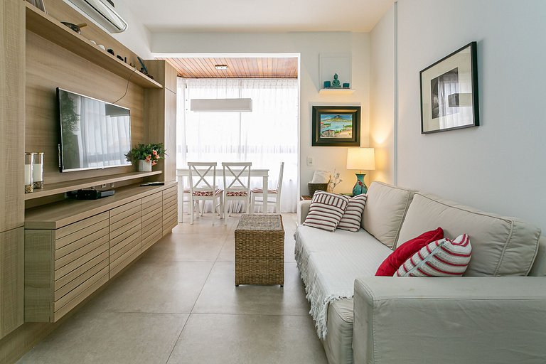 500m from Jurerê Beach | 300MB WI-FI #JA41