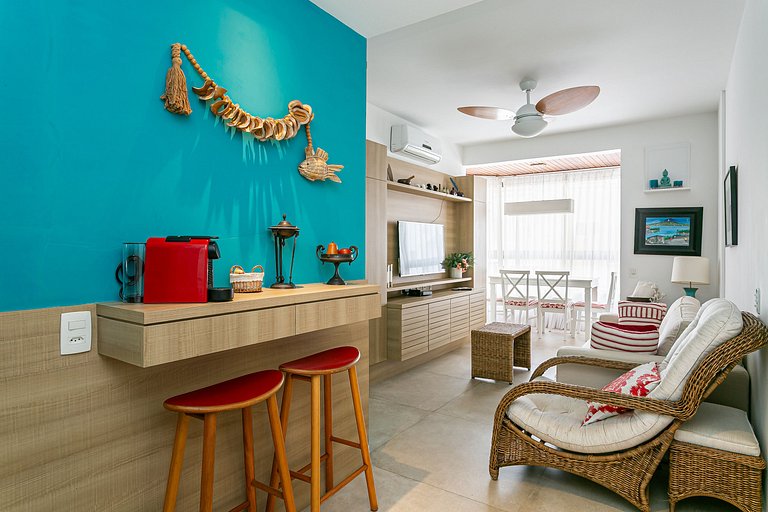 500m from Jurerê Beach | 300MB WI-FI #JA41