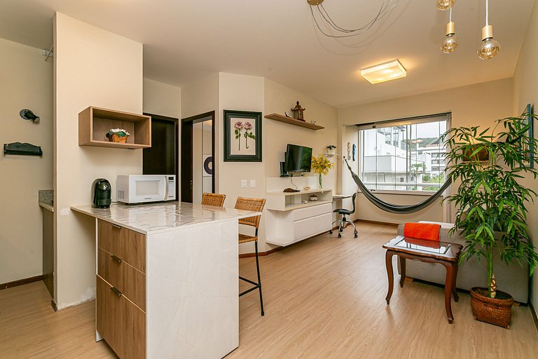 200m da praia de Jurerê | Wi-Fi 1000MB