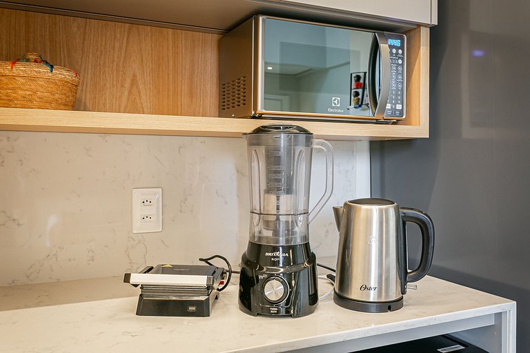 Vista Parcial do Mar | Piscina | WIFI 400mb #SAL12