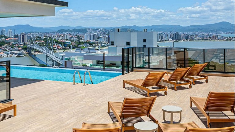 WI-FI 500MB Excelente vista do Mar e Ponte #CA51D