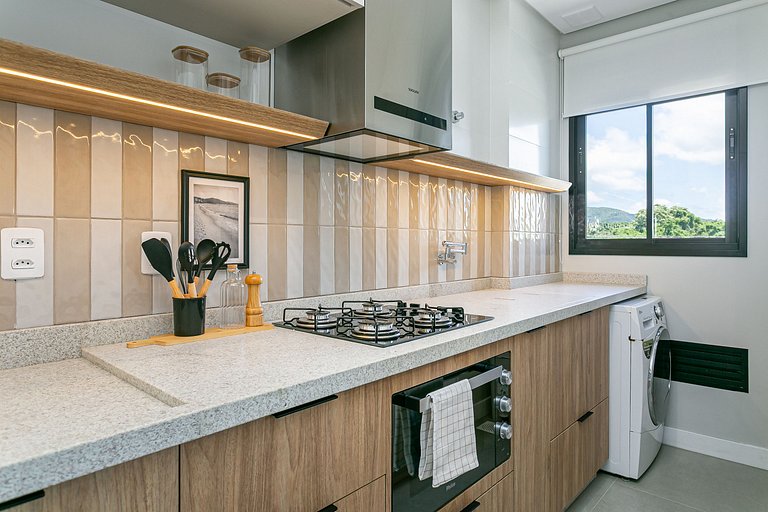 Apto Moderno | Rooftop c/ Piscina #CHA16