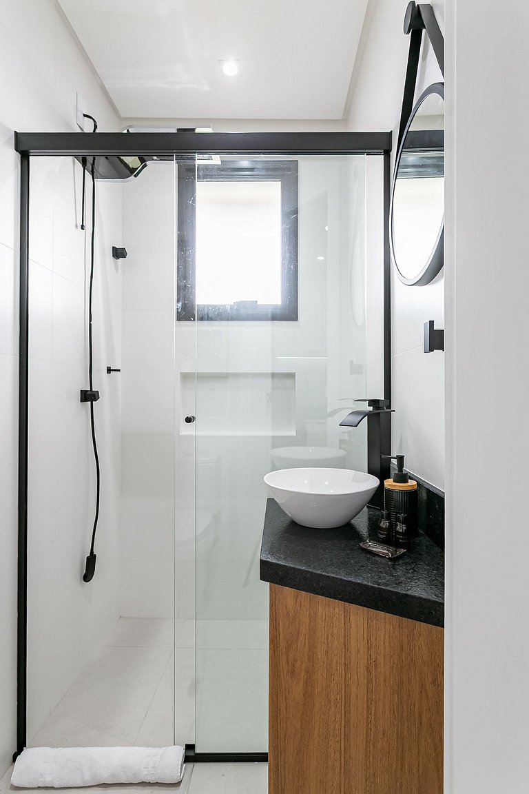 Modern studio 400m from UFSC | 50" TV #CARV06