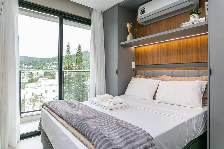 Studio moderno 400m UFSC | TV 50" #CARV06