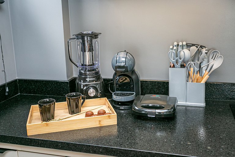 Studio moderno 400m UFSC | TV 50" #CARV06