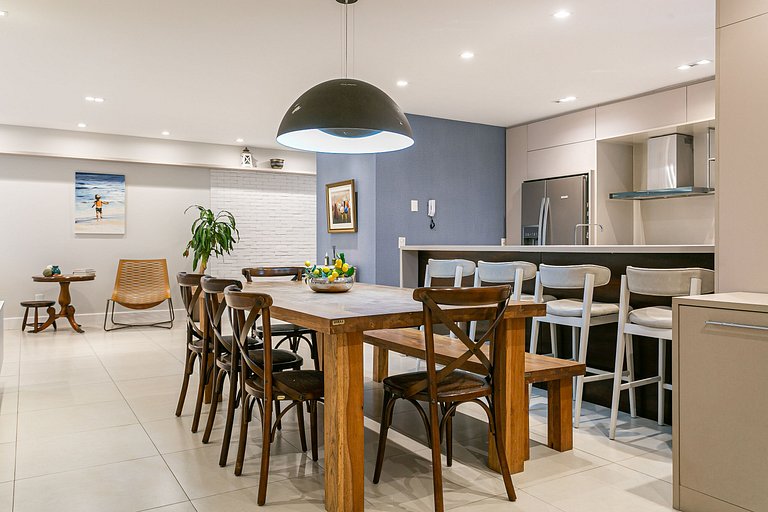 100m da Praia | 3 Suítes + Churrasqueira #CHA17