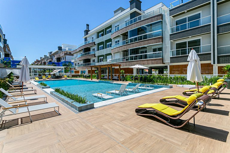 500m da praia  | Piscina | Academia #CAMP15