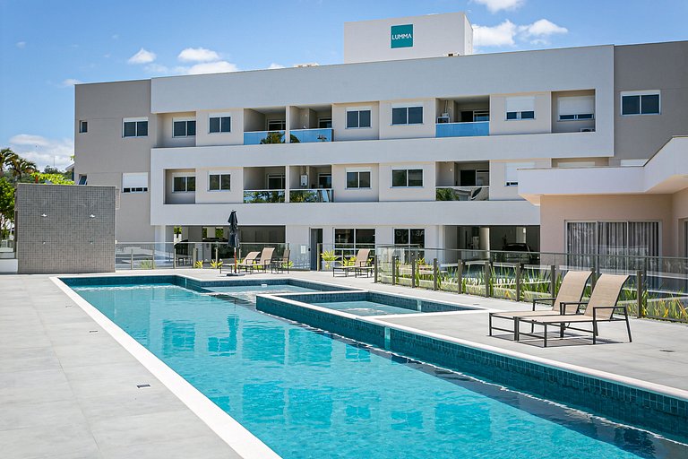 500m do mar | Piscina | Churrasqueira #IA38