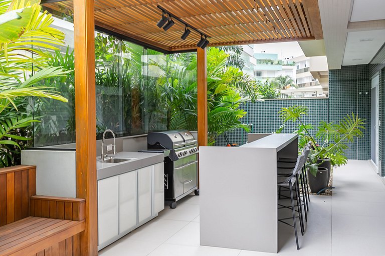 Garden | Barbecue | Pool in Condominium #JA27