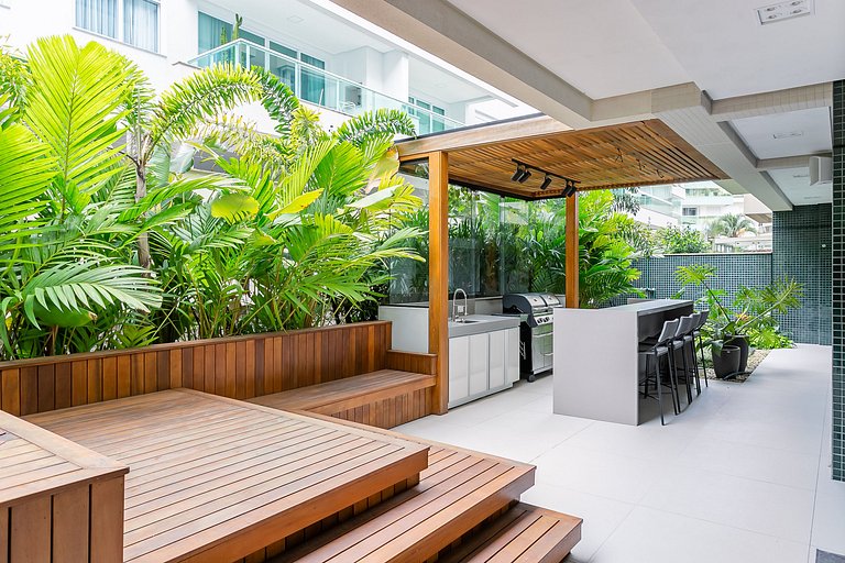 Garden | Barbecue | Pool in Condominium #JA27