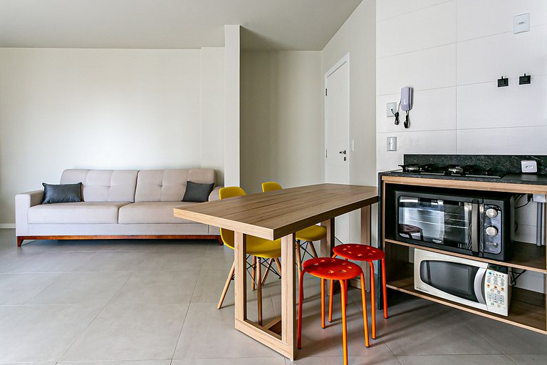 Me2 | APTO 2Q | Apartamento moderno, completo e aconchegante