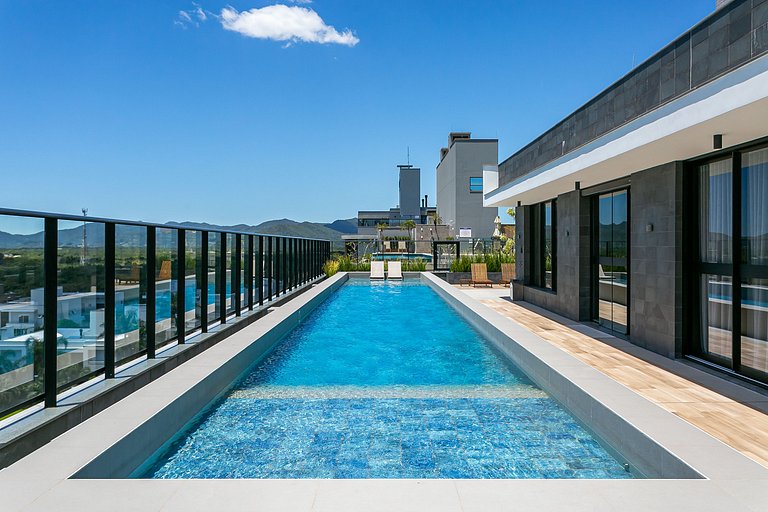 Rooftop com piscina em Jurerê Internacional #JA15